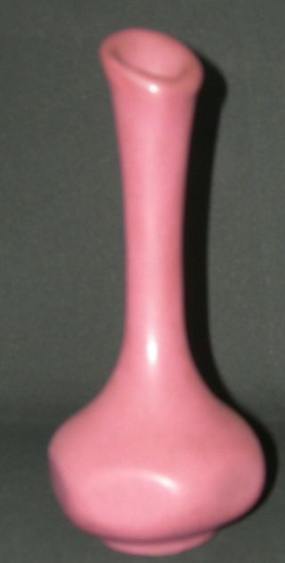Vintage Van Briggle Art Pottery Single Bud Vase Purple Mid Century Modern Signed