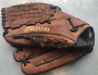 Mizuno Mvt1251 Vintage Leather Professional Baseball Glove 12.  5 Lht Left Handed