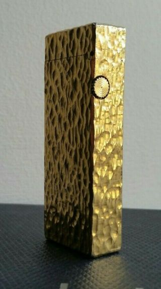 Newly Serviced with Dunhill Gold plated Bark Rollagas Lighter 3