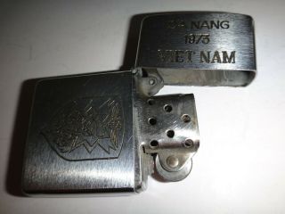 Vietnam War Year 1973 Zippo Lighter Da Nang 1973 Vietnam,  Us Army Macv - Sog Tf1ae