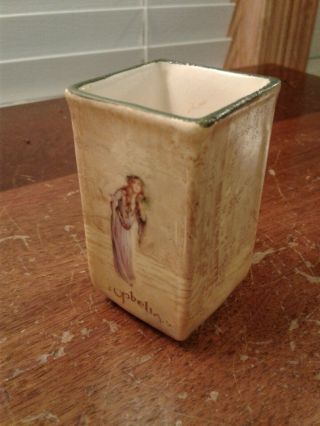 Vintage Royal Doulton Shakespeare Series Miniature Vase " Opbelia " 2 7/8 " High