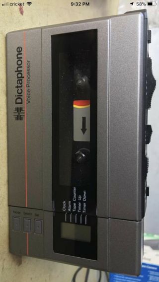 Vintage Dictaphone,  Model 2253 Voice Processor/cassette Recorder