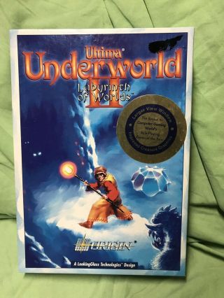 Ultima Underworld Ii Labyrinth Of Worlds Ibm Pc Game Big Box 3.  5” Disks