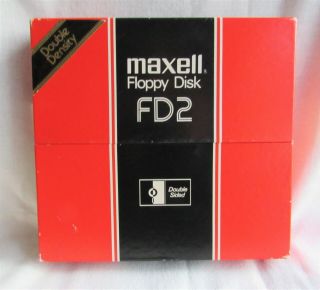 Maxell FD2 - XD - 8 Inch Double Sided Floppy Disk - 9 disc - Open 2