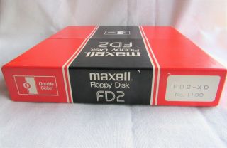 Maxell FD2 - XD - 8 Inch Double Sided Floppy Disk - 9 disc - Open 3
