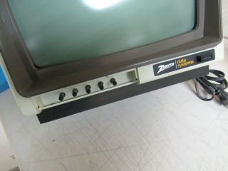 1984 Zenith Data Systems Green Composite Display Computer Monitor ZVM - 123 3