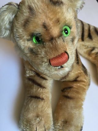 Steiff Circus Tiger Cat Antique Vintage Jointed Glass Doll Schuco Mohair Bear @@