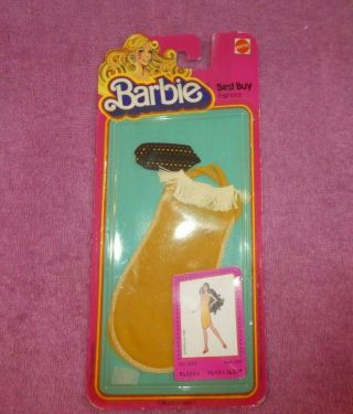Vintage Barbie Clothes - Superstar Era Best Buy 3633 Gold Dress And Headband
