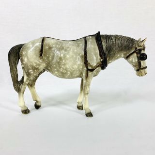 Vintage Breyer Horse Old Timer Gray White Dapple Blinders 205 No Hat