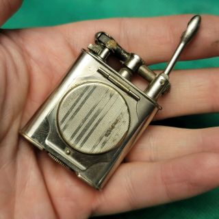 Old Vintage Art Deco Lift Arm Cigarette Lighter Beau Geste Pollak Unusual Snuff 3
