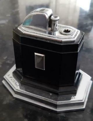 Vintage Art Deco Ronson Touch Tip Table Cigarette Lighter Needs Wand