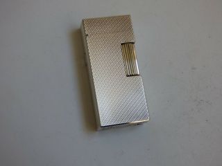 Near Dunhill Mini Rollagas Lighter - Silver Plated Barley Design