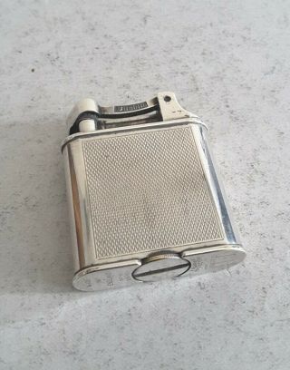 Vintage Dunhill Silver Plated Case Cigarette Lighter.  Ht.  5.  3cms.  C.  1960.