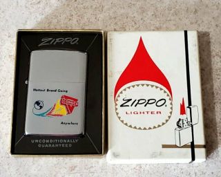 1968 Conoco Gas And Oil Zippo Lighter Old Stock