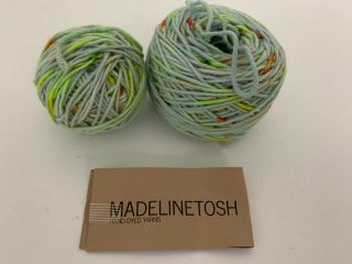 Madelinetosh Tosh Vintage Worsted 100 Merino Wool 200 Yards Beta Blue Yellow