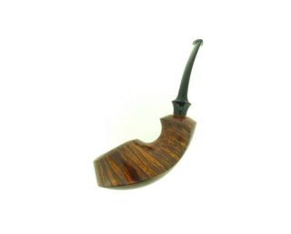 Abe Herbaugh Straight Grain " Boat " Pipe Unsmoked