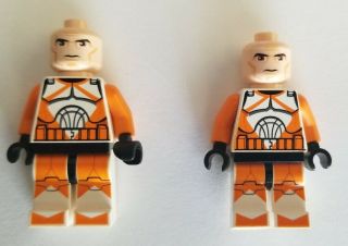 2 Lego Star Wars 212th Bomb Squad Clone Trooper Minifigure 7913 Sw0299