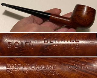 Dunhill Root Briar Pipe 501 F/t Pat.  No 417574/34 3 R - No Date Code