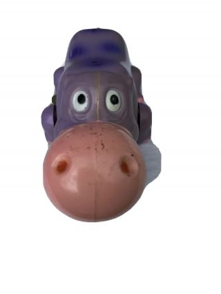 Vintage Cragstan Purple Hippo Windup Toy