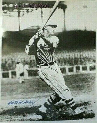 Rare Vintage 8x10 Photo Signed By " Bill Terry " York Giants