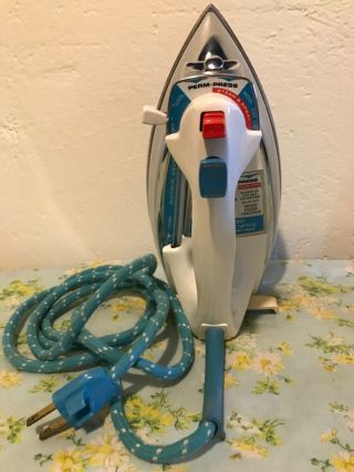 Vintage 1960s Ge Variable Power Spray Steam Dry Clothing Iron General Electric