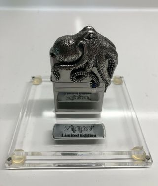 Pre - owned Limited Edition 3D Zippo Octopus Lighter Case Rare Collectible 3