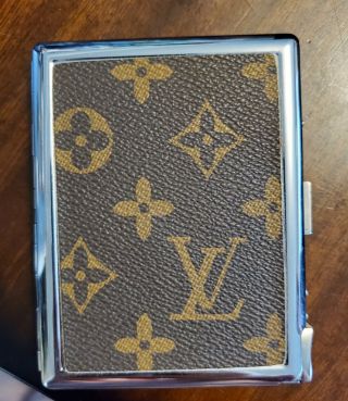 Rare Vintage Louis Vuitton Metal Cigarette Case With Removable Butane Lighter