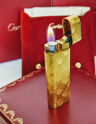 Gold Cartier Lighter - Overhauled - - Perfectly