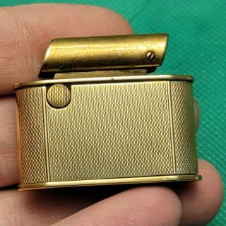 Vintage Antique German 14k Gold Push Button Automatic Cigarette Lighter Art Deco