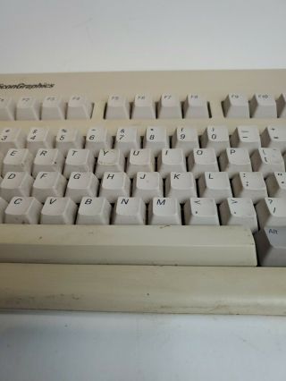 Vintage Beige Silicon Graphics Mechanical Keyboard SGI 9500801 Iris/Indigo - D9 3