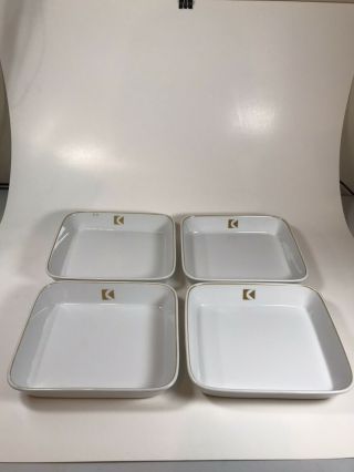 Vintage Cp Air (canadian Pacific) In Flight 6 1/2 " Serving Dishes Made In Japan
