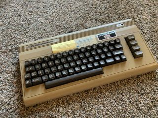 Silver Label Commodore 64 Computer Top Case And Keyboard Only No Cpu