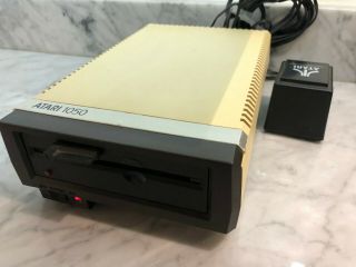 Atari 1050 Disk Drive With Power Cord Powers On