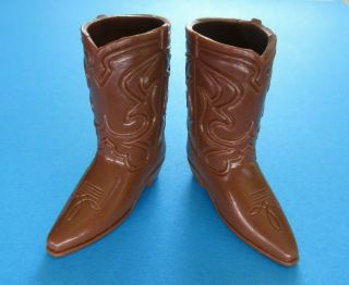 Vintage Barbie Ken - Way Out West 1720 Brown Cowboy Boots - Japan