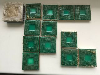 IBM rare POWER 1 CPU,  Processor RIOS - 1,  pulled from RS6000,  all 13 chips,  yr 91 3