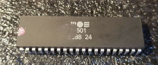 Mos 8501 Cpu Chip,  For Commodore C116/c16/,  4/plus 4,  And.  Rare