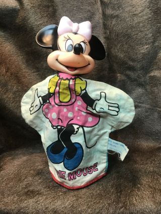 Vintage Walt Disney Production Minnie Mouse Hand Puppet 0223 –0436.  1950s - 60s