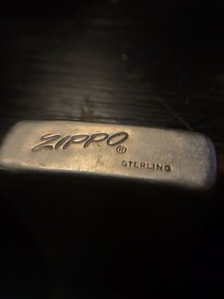 Vintage Zippo 1970s Lighter | Sterling Silver | | Very Rare |
