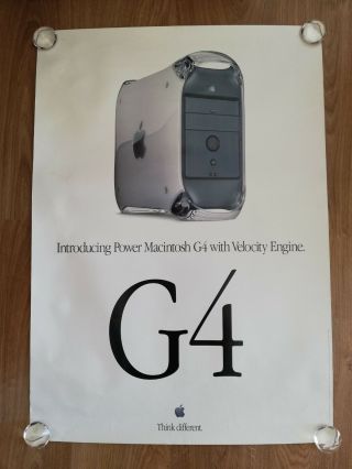 Vintage 1999 Authentic Apple Power Macintosh G4 Computer Poster