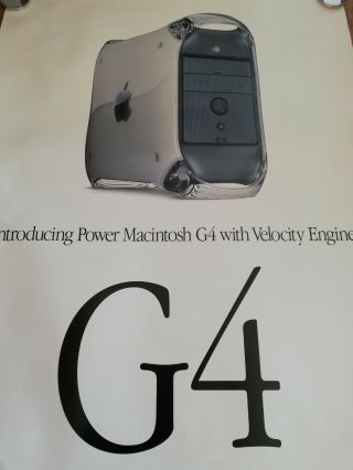 Vintage 1999 Authentic Apple Power Macintosh G4 Computer Poster 2