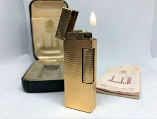 Dunhill K18 Gold Plated Grain D 