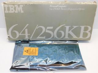 Vintage 1983 Ibm Pc 64/256kb Memory Expansion Board W/ Box