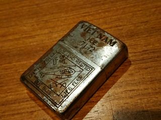 Vintage Vietnam War Zippo Lighter Military Authentic Date Coded 1971 Hue