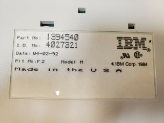 IBM Model M keyboard P/N 13945 04 - 02 - 92 3