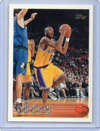 1996 - 97 Topps Kobe Bryant Rookie Rc Los Angeles Lakers