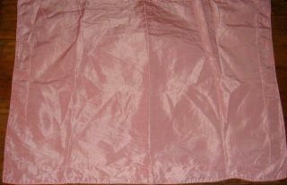 Ralph Lauren Solid Pink Silk Standard Pillow Sham Tailored Edges Rare Euc Vtg