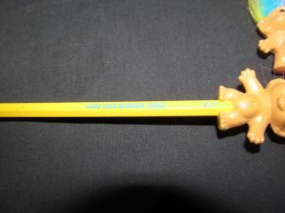Vintage Two Good Luck Rainbow Troll Pencil Topper 3