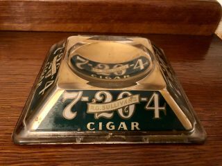 Vintage Glass Change Tray - R.  G.  Sullivan 7 - 20 - 4 Cigar