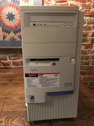 Vintage Ibm Aptiva 2137 - E34 Computer Win 95 For Collectors Gamers Boots