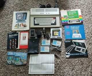 Radio Shack Trs - 80 Color Computer 2,  Manuals,  Games & Accessories Bundle